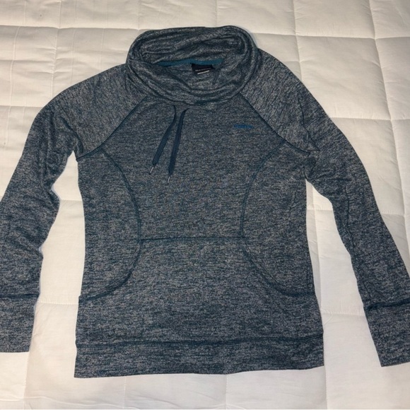 Reebok Blue Turtleneck Sweater with High Collar - Picture 1 of 6